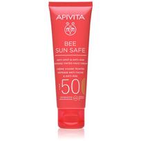 Apivita Bee Sun Safe Anti-Spot and Anti-Age Tinted Face Cream SPF50 apsauginis veido kremas su atspalviu SPF 50 atspalvis Golden 50 ml