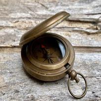 Kišeninis kompasas Vintažinio stiliaus kompasas Rankų darbo kompasas Žalvarinis kompasas Jūrinis kompasas Steampunk