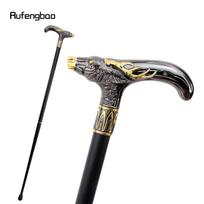 Auksinė juoda Sika elnio galva, vaikščiojimo lazdelė, madinga dekoratyvinė lazda Gentleman Elegant Cosplay Lazdelės Knob Crosier 93cm