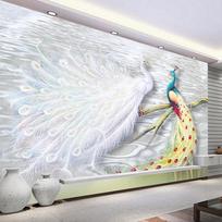 3D Sienų Tapetai Povas Didelės Sienos Tapyba Svetainė Miegamasis Fototapetai Namų dekoras Šiuolaikinis menas 200 cm(W) x 140 cm(H)
