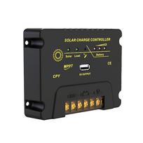 20A saulės energijos įkrovimo valdiklis 12V/24V saulės baterijos reguliatorius su 5V USB prievadu MPPT įkrovimo valdikliu juoda