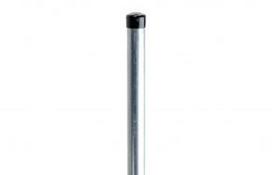 Stulpas tvorai, ø48 mm, H3,0 m, sienelė: 1,2 mm, ZN, su PVC laikikliu