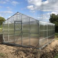 Šiltnamis DELUXE, 4 mm polikarbonato danga, 4 x 12 m, 48 kv.m