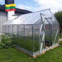 Šiltnamis GASPADINĖ, 6 mm polikarbonato danga, 2.64 x 4 m, 10 kv.m