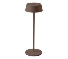 LED Lauko reguliuojamas jutiklinis įkraunamas stalinis šviestuvas LED/2W/5V IP54 rudas