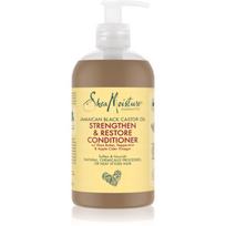 Shea Moisture Jamaican Black Castor Oil Strengthen & Restore rekonstruojamasis stiprinamasis kondicionierius nualintiems plaukams ir galvos odai 384 ml