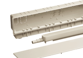 Potinkinė dėžutė 540x135x55 mm horizontalus išleidimas (pilna dėžė 15vnt.)