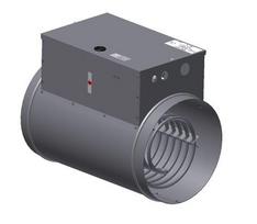 Kanalinis šildytuvas EKBS 125 1.20kW  230V/1 su impulsiniu reguliatoriumi ir kan. temp. jutikliu TG-K330