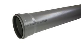 Kanalizacijos vamzdis su mova PP 40x1,8x2000, pilkas (3044560)