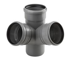 Kanalizacijos erdvinis keturšakis PP 110x110x110/67°, pilkas (3018762)