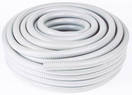 Lankstus baltas drenažo vamzdis d16/20mm. Lygus vidus, rul. po 25m