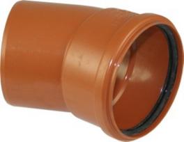 Lauko kanaliz. PVC alkūnė 160/30°