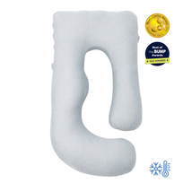 MOMCOZY nėštumo pagalvė vėsinančiu užvalkalu Cooling Grey