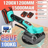 88VF elektrinis plytelių vibratorius, automatinis grindų plytelių klojimas plytelių klojimo dirbinių mašina plytų sienų plytelių įrankis + 15000 mAh akumuliatoriaus elektrinis įrankis