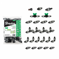 Priedų rinkinys BRADAS lašelinio laistymo juostai 16 mm (24 vnt.)