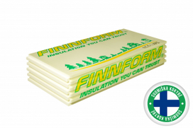 Ekstruzinis polistirolas XPS Finnfoam FI-300, nefrezuotas, 50x600x1250 mm
