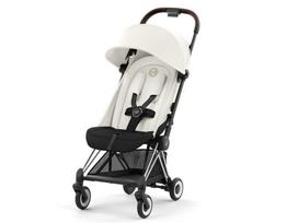 Cybex Coya vežimėlis Off White, chrome brown frame