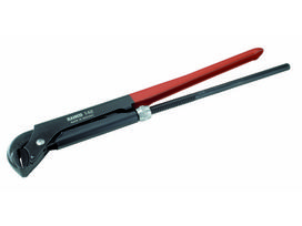 Universalus raktas vamzdžiams. Bendras ilgis 4256mm. Max 65mm. 1 1/2" vamzdžiui. Oksiduotas, anktikorozinis padengimas,grūdintos siaurintos žiotys, neslystantys dantys.  Aukščiausia klasė