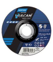 Abrazyvinis metalo/nerūdijančio plieno šlifavimo diskas Norton VULCAN A40S-125X6.4X22.2-T27 -VULCAN