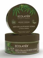 ECOLATIER Anticeliulitinis stangrinamasis kūno šveitiklis su kanapių aliejumi, 300 g