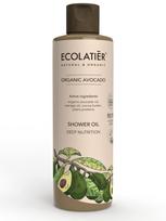 ECOLATIER Maitinamasis dušo aliejus su avokadų aliejumi, 250 ml
