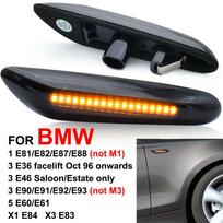 2 vnt 12V LED šviesos šoninis indikatorius dūmų posūkio signalas skirtas BMW E90 E92 E60 E87