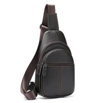 MVA Natūralios odos Vyriškas Crossbody Krepšys Vyriškas Sling Krepšys Pečių Krepšys Retro stiliaus Kelioninis Krepšys Madingas Krūtinės Krepšys 9101 ruda
