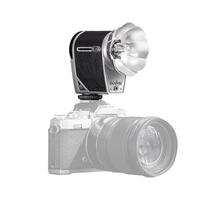 GODOX lux Cadet retro fotoaparato blykstė GN10 6200K+/-300K spalvinė temperatūra automatinės ir rankinės blykstės režimai juoda