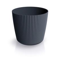 Plastikinis vazonas MILLY ROUND, antracito sp., 13 x 11,5 cm