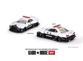 Mini GT Modeliukas 1999 Nissan Skyline GT-R (R34) Kaido Works V2 Aero, white/black