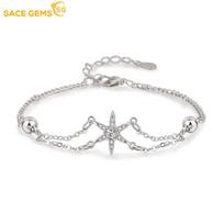 SACE GEMS šešiakampė žvaigždė cirkonio apyrankė moterims papuošalai vestuvių pažadas vakarėliui