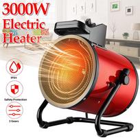 3000 W nešiojamas pramoninis elektrinis šildytuvas Termostatas Oro šildytuvas Radiatorius Kambario šildytuvas 3 pavarų reguliavimas Apsauga nuo perkaitimo PTC heating