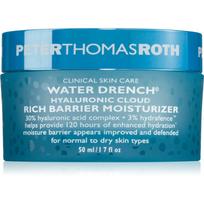 Peter Thomas Roth Water Drench Hyaluronic Cloud Rich Barrier Moisturizer sodrios tekstūros drėkinamasis kremas odos barjerą atkurianti priemonė 50 ml