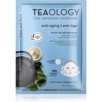 Teaology White Tea Peptide Mask intensyviai stangrinanti ir skaistinanti tekstilinė veido kaukė 21 ml