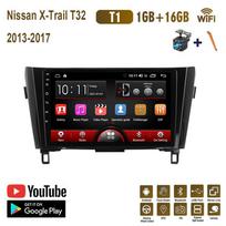 „Android“ automobilio stereofoninis radijas, skirtas „Nissan X-Trail T32 Qashqai 2013-2017“ daugialypės terpės grotuvui, DVD garsiakalbiui, galvos blokui, garso WIFI 1+16GB