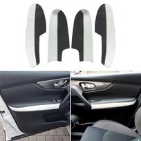 4vnt mikropluošto odos automobilio stiliaus vidaus durų porankio plokštės dangtelio apdaila, skirta Nissan Qashqai J11 2016 2017 m.