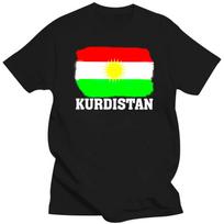 2023 m. Unisex marškinėliai Kurdistano kurdų vėliava Vintažinis sunerimęs senas išvaizda Juokingi marškinėliai Nauji marškinėliai moteriški unisex marškinėliai 2XL