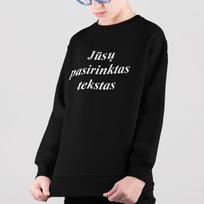Vaikiškas džemperis be kapišono su Jūsų pasirinktu užrašu