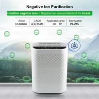 Oro valytuvas su HEPA filtru Neigiamų jonų oro valytuvas pašalina formaldehidą PM2.5 dūmų dulkes Automatiniai monitoriai Nuotolinio valdymo pultas EU