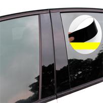 4 vnt. Nauji durų apdailos statramsčio stulpeliai, blizgus juodas dangtelis polikarbonatas, skirtas Ford Fiesta