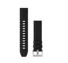 Quickfit 22 Watch Straps, Leather/FKM hybrid strap, black/green