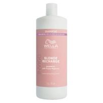 Geltoną atspalvį neutralizuojantis plaukų šampūnas Wella Invigo Blonde Recharge Shampoo 1000ml