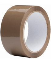 Pakavimo juosta SOLVENT, 48 mm x 60 m, ruda