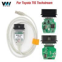 MINI VCI J2534 skirtas Toyota TIS Techstream V18.00.008 OBD2 automobilių diagnostikos laidas MINIVCI FTDI FT232RL automatinis skaitytuvas