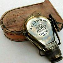 Monokuliarinis žiūronas teleskopas Vintage Antique Brass Jūrinis žvalgybos stiklas veikia
