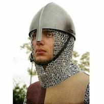 18GA SCA LARP Viduramžių plieno vikingų nosies šalmas Norman Helmet Armor Šalmas