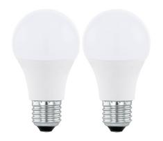 KOMPLEKTAS 2xLED RGBW Pritemdoma elektros lemputė A60 E27/9W/230V 2700-6500K + +VP - Eglo 11587