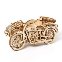 3D medinė dėlionė Motorinė valtis Triratis Motociklas Dėlionė Vaikas Montessori Mokomasis DIY modeliai Žaislai Dovana suaugusiems berniukams gelsvai ruda