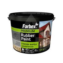 Dažai gumos pagrindu FARBEX FARBA GUMOVA grafitas 3,5 kg.