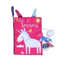 Lavinamoji sensorinė knygelė Magical Unicorns